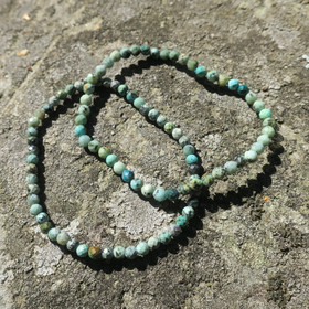 Rannekoru turkoosi 4mm viistehiottu 