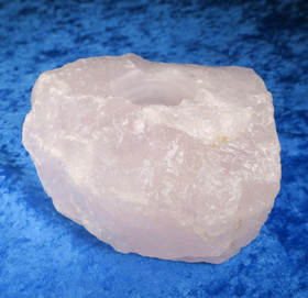 Tuikkualusta ruusukvartsi iso 1214g 110x120x50mm