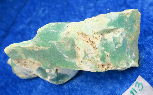 Krysopraasi raaka 126g extra Hi113j 