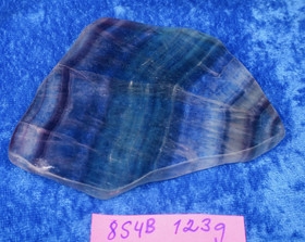 Fluoriitti siivu 123g 95x75x8mm 8s4b