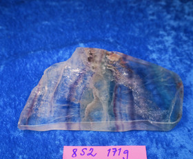 Fluoriitti siivu 116x75x9mm 171g 8S2