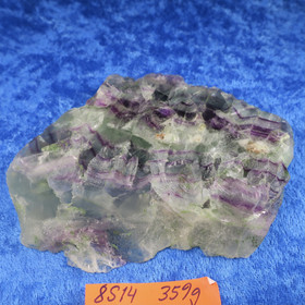 Fluoriitti siivu 359g 112x90x14mm 8s14 