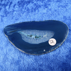 Akaattilevy sinivihreä 80x40mm  siivu TA