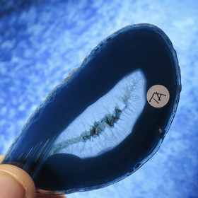 Akaattilevy sinivihreä 80x40mm  siivu TA