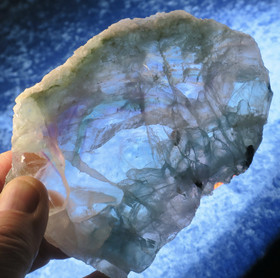 Fluoriitti siivu 361g 140x95x13mm 8s11