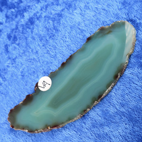 Akaattilevy vihreä 80x30mm siivu  VA