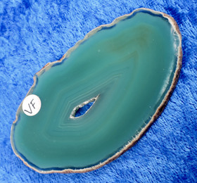 Akaattilevy vihreä 85x40mm siivu, reikä siimalle VF