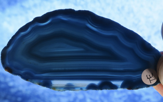 Akaattilevy sinivihreä 80x40mm siivu TE