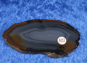 Akaattilevy natural  72x39x4mm  siivu  N13