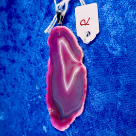 riipus 5 pinkki akaattisiivu R, kivi 63mm