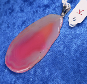 riipus 5 pinkki akaattisiivu K, kivi 55mm