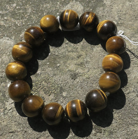 Rannekoru tiikerinsilmä 14mm 18cm Tix7