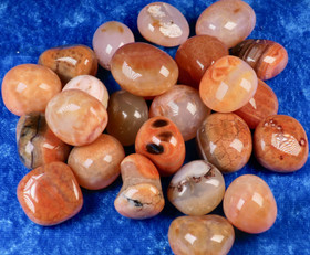 Tuliakaatti rumpuhiottu oranssi Intia. Valitse koko 3-30g