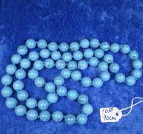 Helmet magnesiitti turkoosivärjätty 10mm 70cm