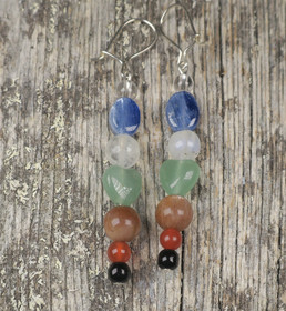 Korvakorut chakrakivet sininen kyaniitti ch95