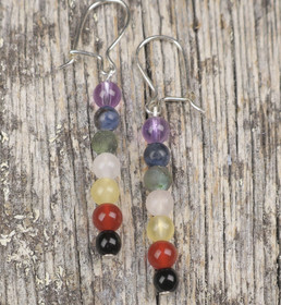 Korvakorut chakrakivet 4mm perusmalli ch90