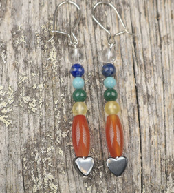 Korvakorut chakrakivet hematiittisydän ch82