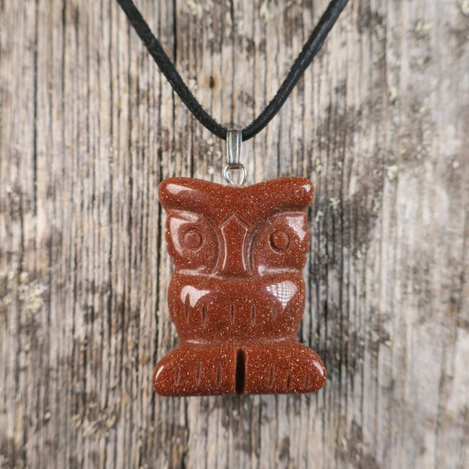 Riipus PÖLLÖ 30mm kultavirta kimalteleva ruskea aventuriini