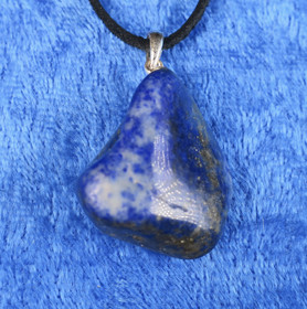 Riipus lapis latsuli rumpuhiottu 925-hopealenkki LAP3