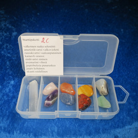  Kiviharrastajan aloituspaketti  9 kiveä rasiassa. START-paketti 2