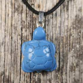 Riipus magnesiitti turkoosivärjätty KILPIKONNA 20mm