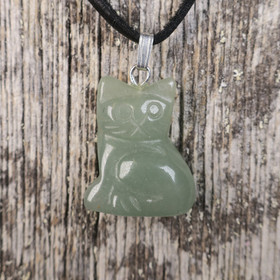 Riipus vihreä aventuriini KISSA 20mm