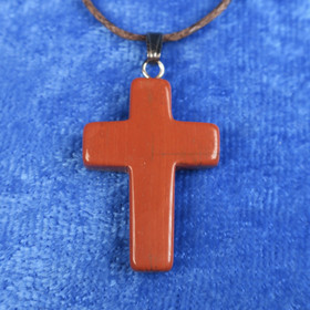 Riipus jaspis punainen risti 25mm