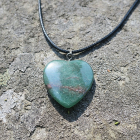 Riipus vihreä aventuriini sydän 25mm