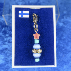 Riipus lukolla kvartsiittitähti, aito turkoosi, kissansilmälasi LUK7