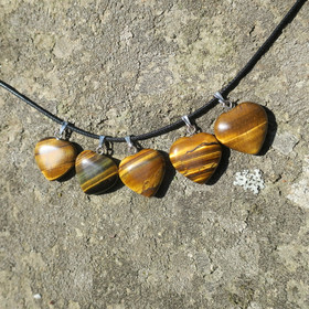 Riipus tiikerinsilmä 20mm sydän