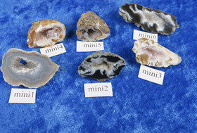 Akaattigeodi mini paino keskimäärin 5g  Brasilia A1-6 