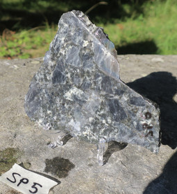 Spektroliitti siivu 100x90x6mm 130g Ylämaa Suomi SP5 