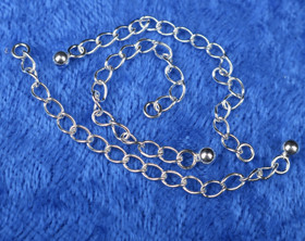 Säätövaraketju 5cm 925-hopeaa. Tilattuun koruun lisätyönä laitettuna.