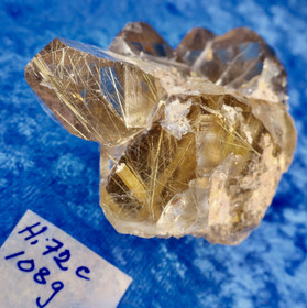 Rutiilikvartsi savukvartsi kidesykerö 108g Hi72c Extrahieno