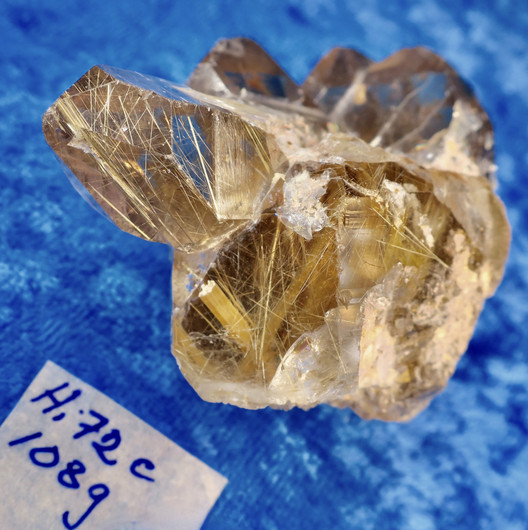 Rutiilikvartsi savukvartsi kidesykerö 108g Hi72c Extrahieno