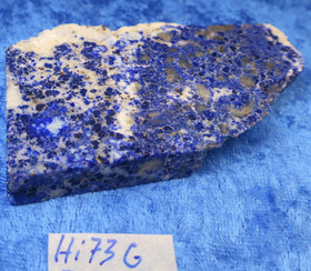 Lapis latsuli  sahattu siivu 72g 75x45x10mm Afganistan Hi73G