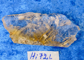 Savukvartsi rutiilikvartsi 17g 62x28x8mm raaka 1 sivu hiottu Hi72L 