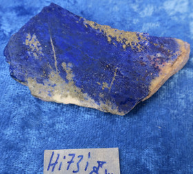 Lapis latsuli siivu extra49g 53x35x13-1mm kiilamainen Afganistan Hi73i