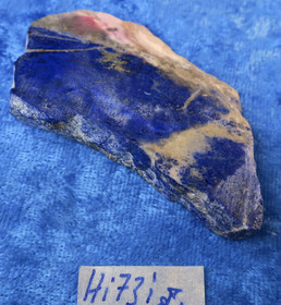 Lapis latsuli siivu extra49g 53x35x13-1mm kiilamainen Afganistan Hi73i