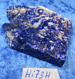 Lapis latsuli  raaka 1 pinta sahattu 55g 59x49x12mm Afganistan Hi73h