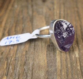 Hopeasormus ametisti raakakivi 17.5mm AM6