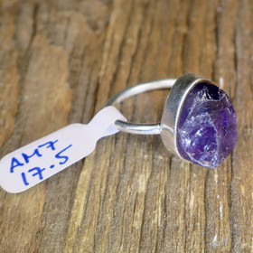 Hopeasormus ametisti raakakivi 17.5mm AM7
