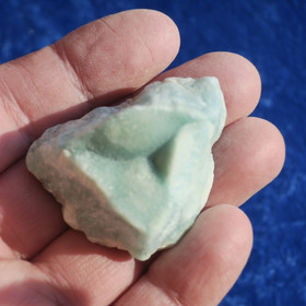 Kalsiitti Caribian Blue sinivihreä raaka 47g A 45x35x25mm 