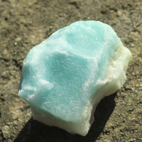 Kalsiitti Caribian Blue sinivihreä raaka 32g B 33x22x20mm 