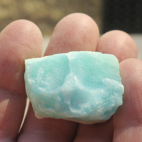 Kalsiitti Caribian Blue sinivihreä raaka 32g B 33x22x20mm 