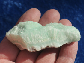 Kalsiitti Caribian Blue sinivihreä raaka 71g  70x25x26mm 