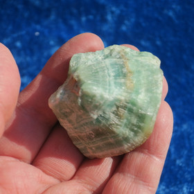 Kalsiitti Caribian Blue sinivihreä raaka 91g  50x38x32mm 