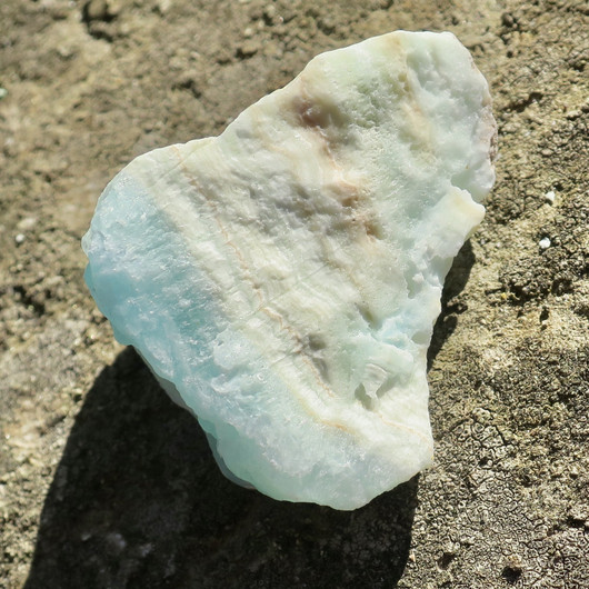 Kalsiitti Caribian Blue sinivihreä raaka 46g  45x42x30mm 