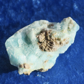 Kalsiitti Caribian Blue sinivihreä raaka 62g  65x39x25mm 