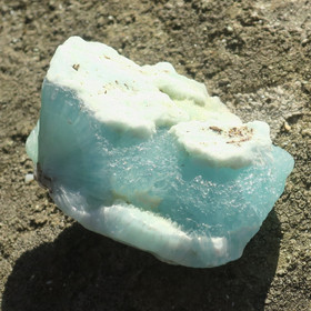 Kalsiitti Caribian Blue sinivihreä raaka 32g A 42x39x24mm 